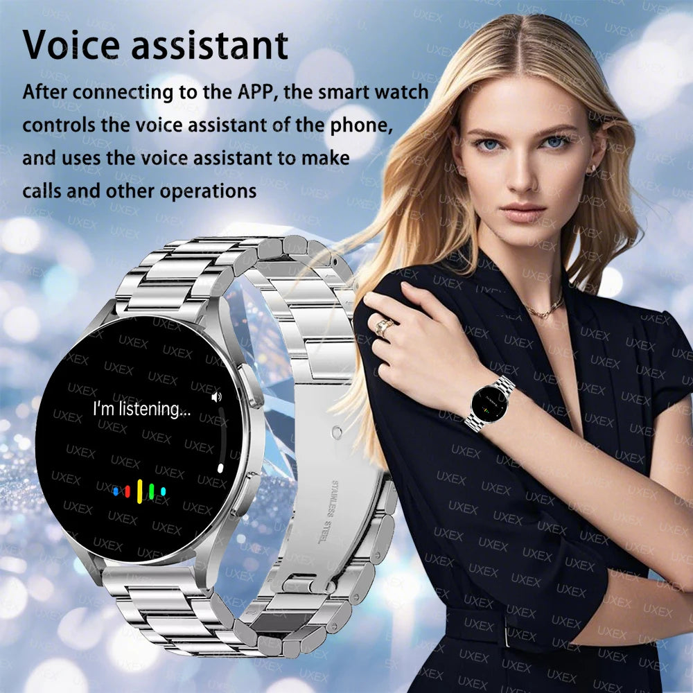 Fashion Smart Watch Plus 1.32" Screen For Men's And Women's Bluetooth Call Arterial Pressure Blood Oxygen Business Watches 2025