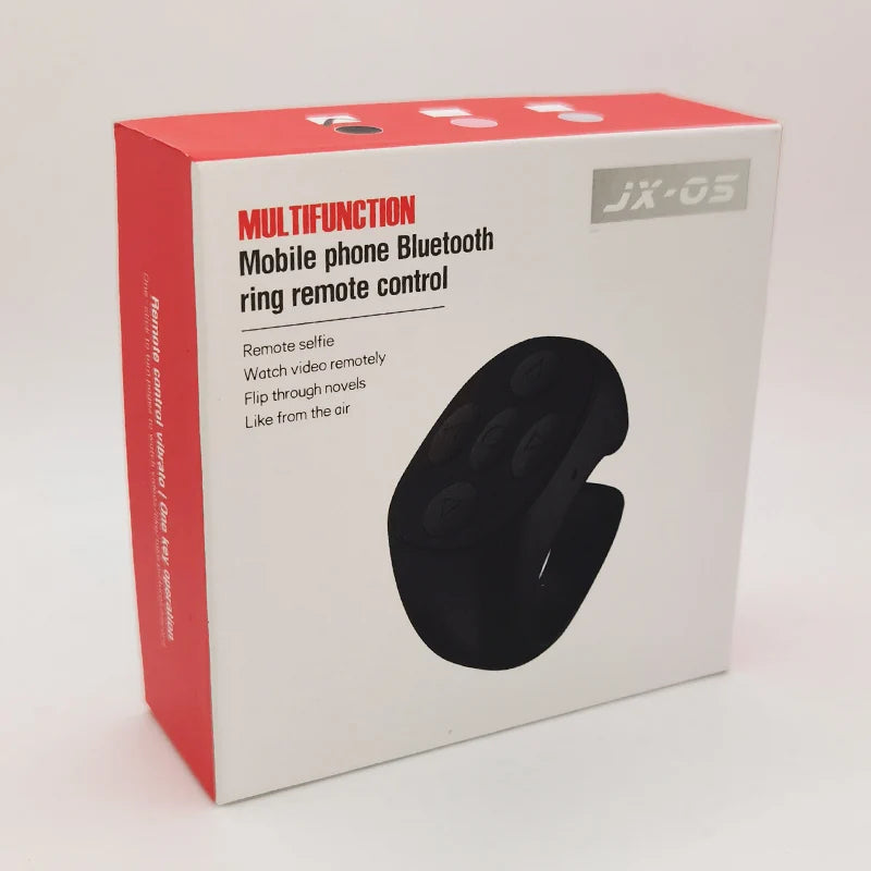 2025 Bluetooth Tiktok Remote Control Ring Gadget Flipping Selfie Fingertip Controller Give Likes 4 Buttons 10m for IPhone Xiaomi