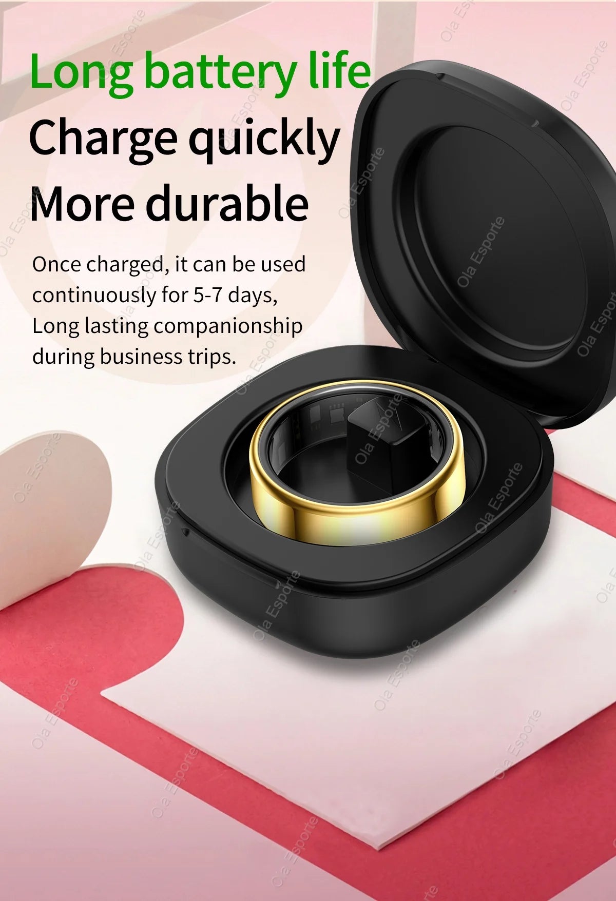 For Xiaomi Smart Ring 2025 Men Women Health Heart Rate Blood Oxygen Monitor Smartring IP68 & 5ATM Waterproof, Multi-sport Mode