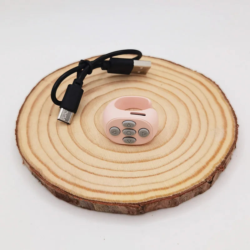 2025 Bluetooth Tiktok Remote Control Ring Gadget Flipping Selfie Fingertip Controller Give Likes 4 Buttons 10m for IPhone Xiaomi