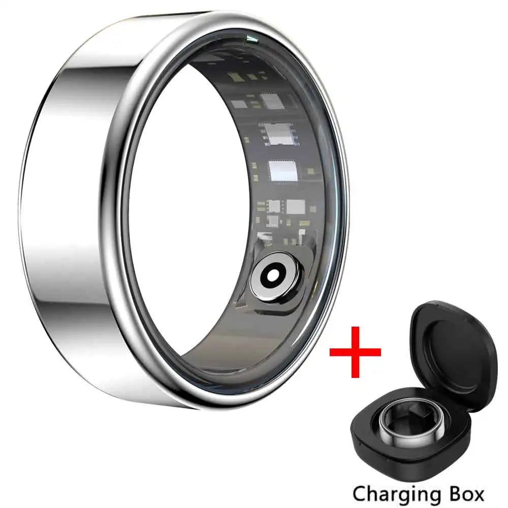 For Xiaomi Smart Ring 2025 Men Women Health Heart Rate Blood Oxygen Monitor Smartring IP68 & 5ATM Waterproof, Multi-sport Mode