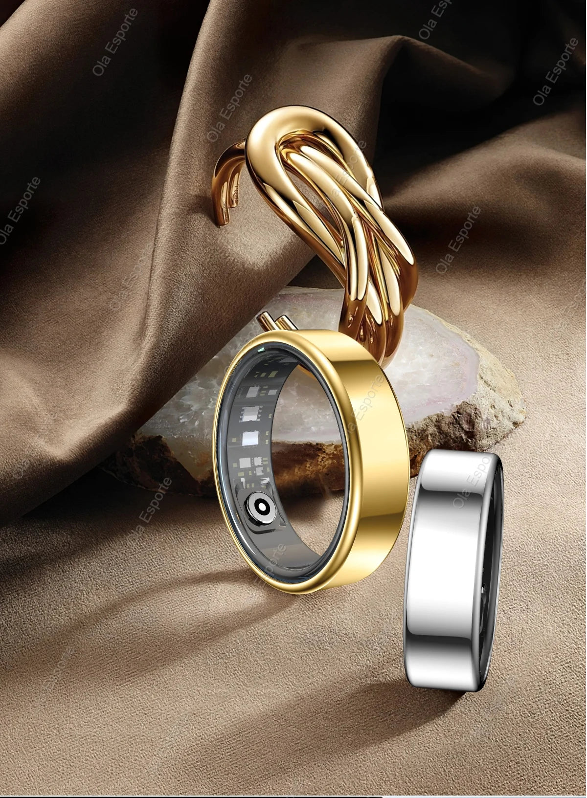 For Xiaomi Smart Ring 2025 Men Women Health Heart Rate Blood Oxygen Monitor Smartring IP68 & 5ATM Waterproof, Multi-sport Mode