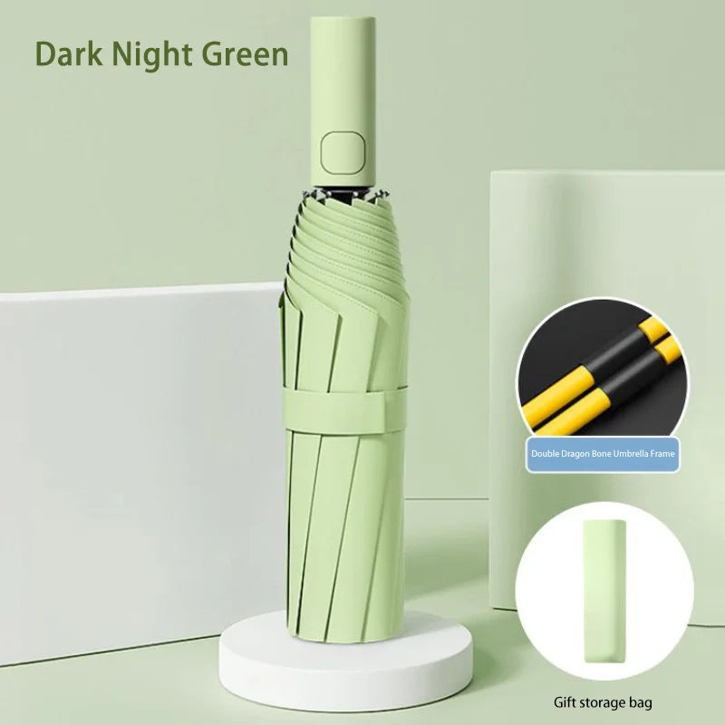 Xiaomi 24 Bone Solid Color Automatic Umbrella Light Collapsible Large Format Outdoor Sunshade UV Protection Automatic Umbrella