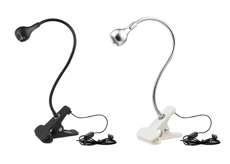 Flexible Table Lamp USB Power Lamp Reading Book Light With Holder Clip Study Reading Lamps Bedside Table Bedroom Decor Nightlamp