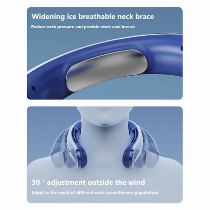 Xiaomi 8000mAh USB Hanging Neck Fan Portable Bladeless Mini Rechargeable Mute LED Digital Display Electric Air Cooler Handheld