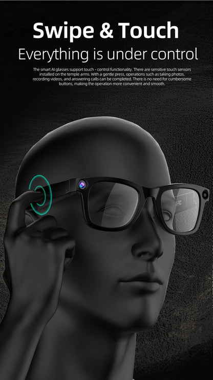 Xiaomi G300 Smart AI Glasses 800W pixel AI Shooting Camera HD Photo Video Voice Call Translation Waterproof Bluetooth Glasses