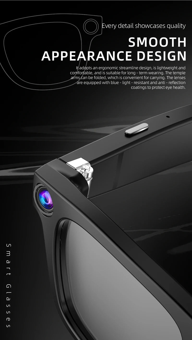 Xiaomi G300 Smart AI Glasses 800W pixel AI Shooting Camera HD Photo Video Voice Call Translation Waterproof Bluetooth Glasses